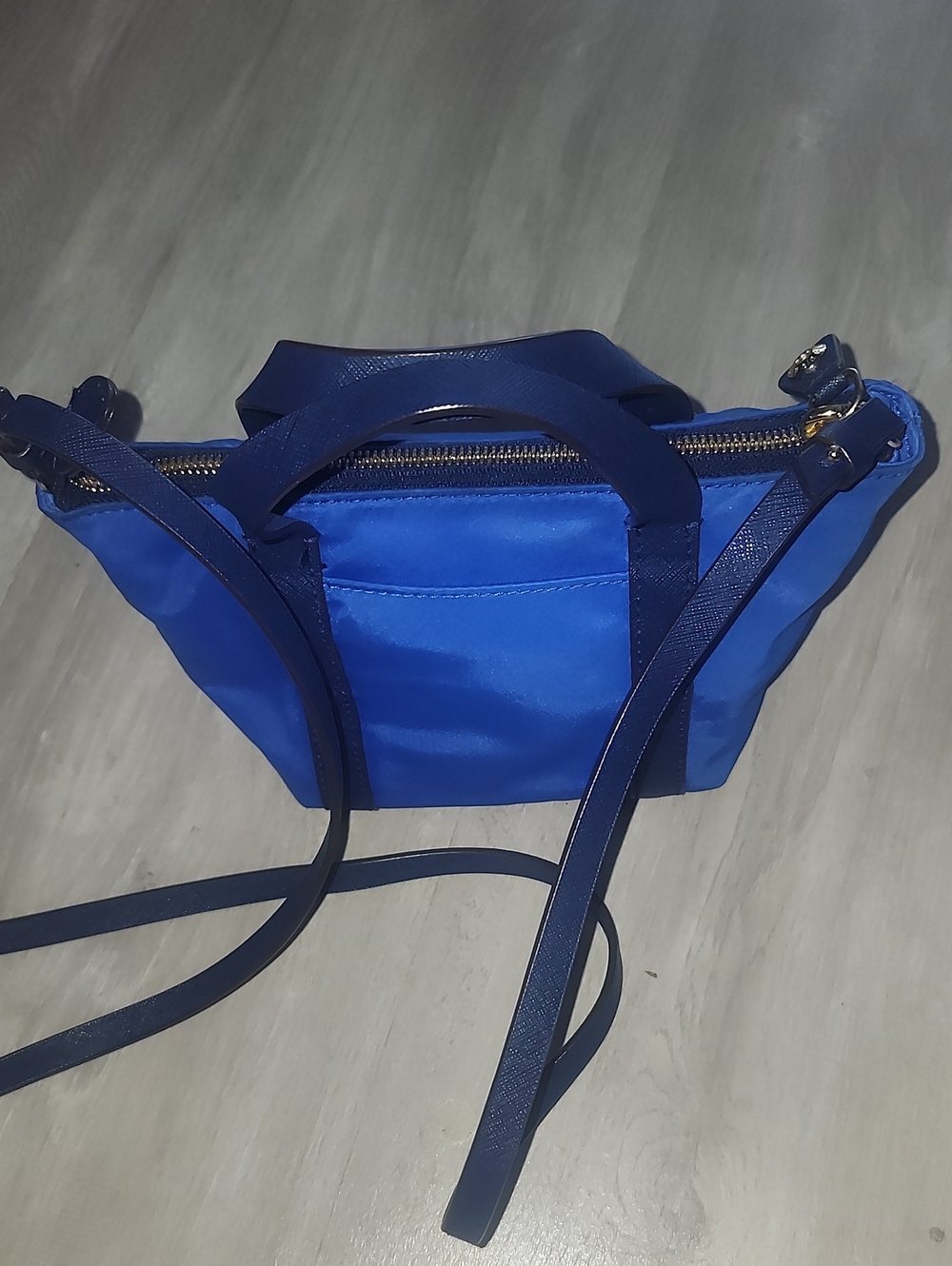 Henri Bendel Multi Blue Nylon Mini Tote Crossbody Bag - Picture 5 of 13